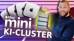 Vier Mac minis werden zum KI-Cluster